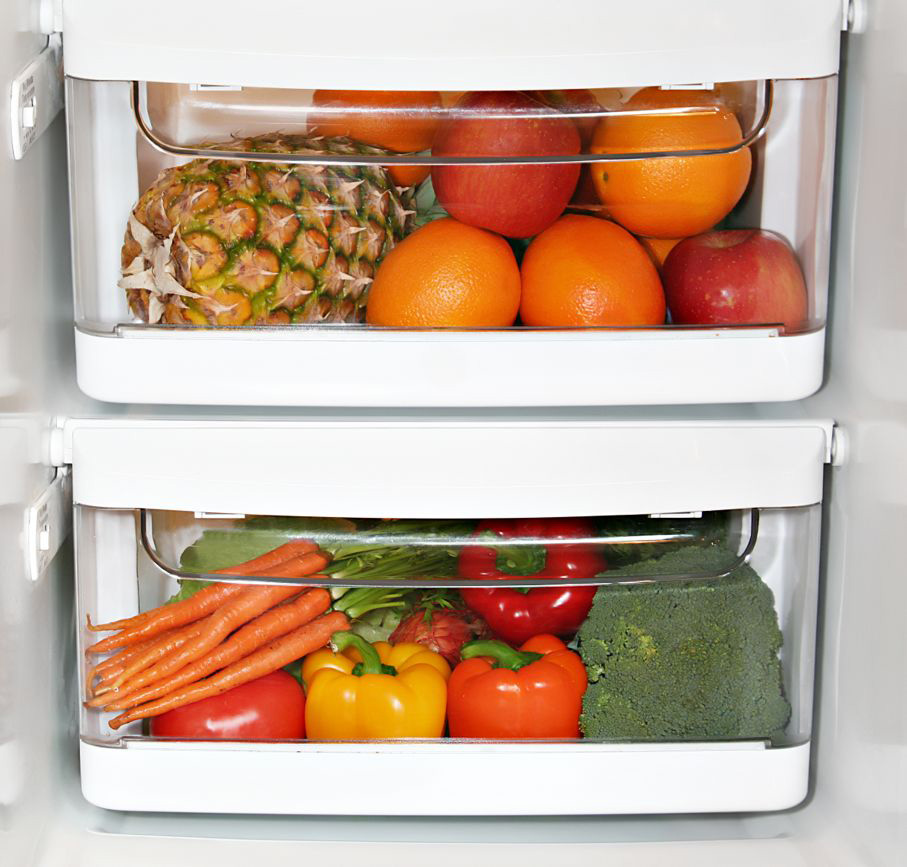 کشو برای نگهداری میوه ها و سبزیجات در یخچال