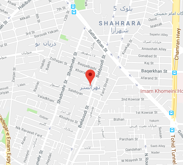 نقشه ی تهرانسر 
