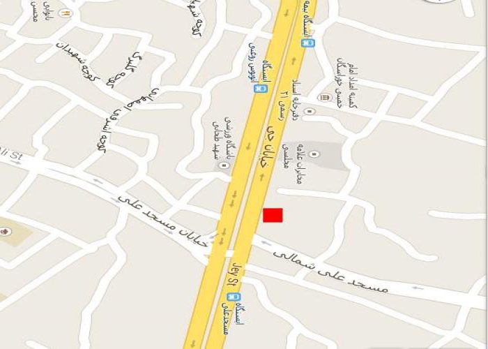 نقشه خیابان جی اصفهان