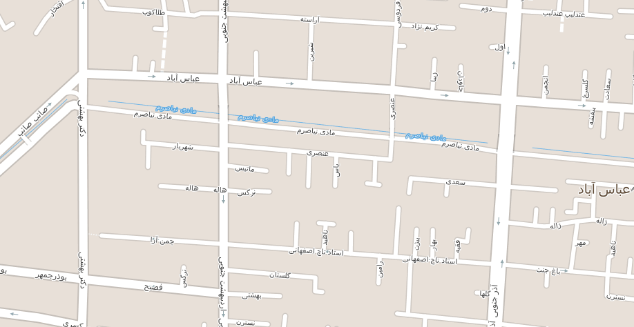 نقشه خیابان اردیبهشت اصفهان 