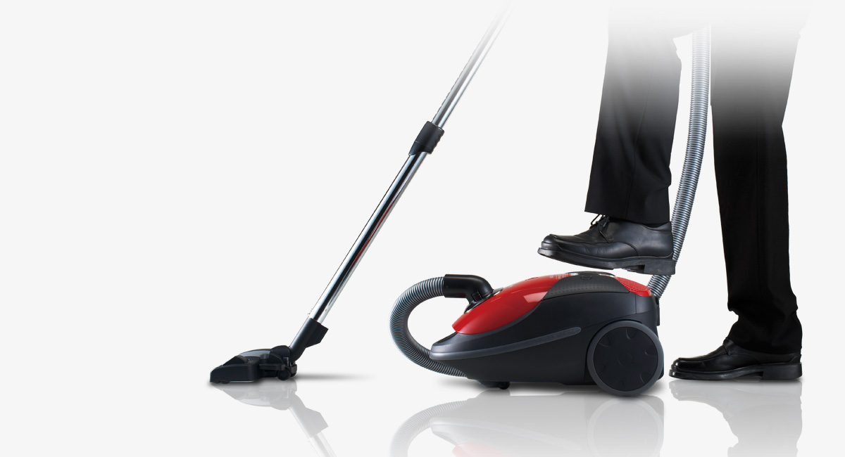 خاموش روشن نکردن جاروبرقی با پا- دکمه های جاروبرقی