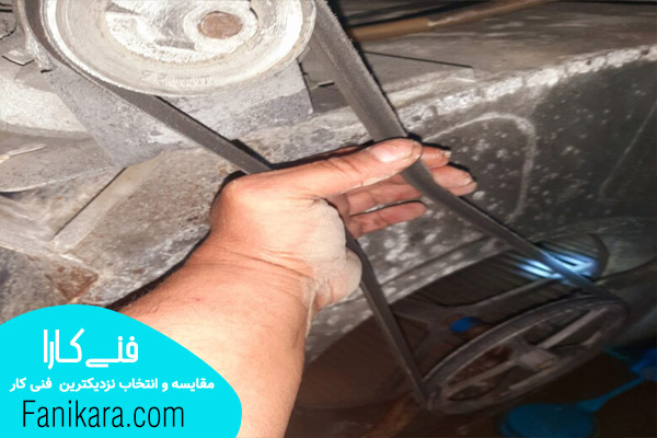 تنظیم تسمه کولر در عیب یابی موتور کولر آبی