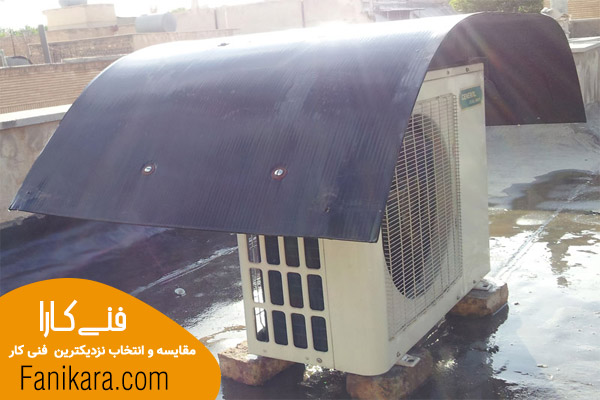 نصب کندانسور کولر گازی روی پشت بام 
