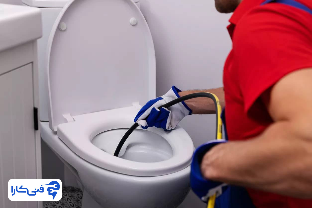آب داغ برای نرم کردن گرفتگی