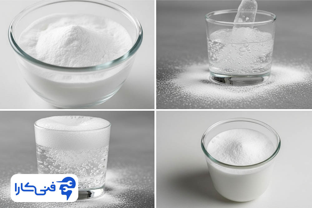 Using a baking soda and vinegar solution 1