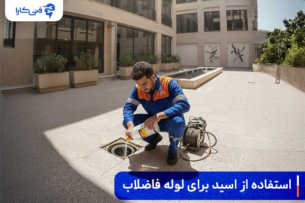 استفاده از اسید برای لوله فاضلاب